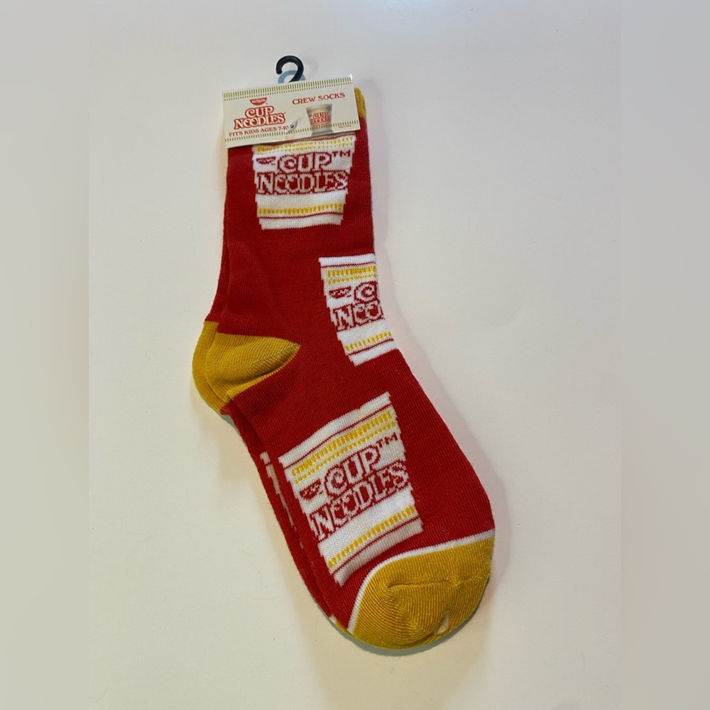 Red and Yellow Crew Socks